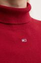 Tommy Jeans sweter DW0DW19686 bordowy