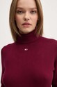 Svetr Tommy Jeans burgundské DW0DW19686