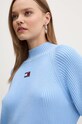 Bavlněný svetr Tommy Jeans modrá DW0DW19912
