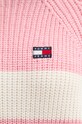 Πουλόβερ με προσθήκη μαλλιού Tommy Jeans DW0DW19914 ροζ