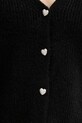 Morgan kardigan z domieszką wełny MIMO MIMO czarny