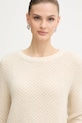 Morgan sweter z domieszką wełny MPAUL beżowy MPAUL