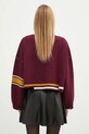 Oblečenie Vlnený sveter AMBUSH Damaged Rib V Neck Sweater BWHD002F24KNI0012846 burgundské