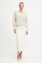 Кардиган с примесью шерсти Morgan MSOURI MSOURI бежевый AW24