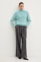 Sveter s prímesou vlny Morgan MSTORI MSTORI tyrkysová SS26