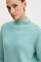 Sveter s prímesou vlny Morgan MSTORI tyrkysová MSTORI