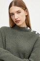 Morgan sweter z domieszką wełny MSTORI zielony MSTORI