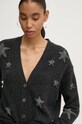 ZADIG&VOLTAIRE kardigan kaszmirowy szary KWCA00586