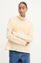ZADIG&VOLTAIRE sweter wełniany wełna beżowy KWSW01649