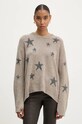 ZADIG&VOLTAIRE pulover de casmir subtiri bej KWSW01678