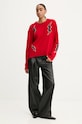 Кашмирен пуловер ZADIG&VOLTAIRE KWSW01646 червен AW24