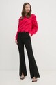 OUI pulover din amestec de lana 89583 roz AW24