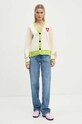 Never Fully Dressed kardigan Cream Sundazed Summer Cardigan NFDKN461 beżowy AW24