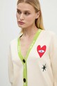 Never Fully Dressed kardigan Cream Sundazed Summer Cardigan beżowy NFDKN461