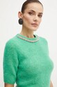 Vuneni pulover Simona Corsellini zelena A24CPMGP03