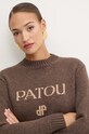 Vuneni pulover Patou smeđa KN1928064