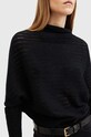 Μάλλινη μπλουζα AllSaints RIDLEY LADDER W020KB μαύρο AW24
