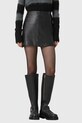Δερμάτινη φούστα AllSaints RENAI casual μαύρο W020RB