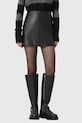 Δερμάτινη φούστα AllSaints RENAI casual μαύρο W020RB