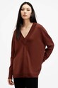 Вовняний светр AllSaints BERN вовна коричневий W037KB