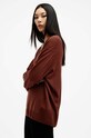 Вовняний светр AllSaints BERN W037KB коричневий