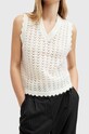 Шерстяной жилет AllSaints VIVIAN TANK W057KB белый AW24