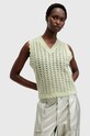 AllSaints vesta de lana VIVIAN TANK subtiri verde W057KB