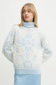 FROM FUTURE sweter kaszmirowy niebieski WPL02191