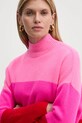 Kašmírový svetr FROM FUTURE růžová WPM01626