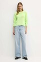 FROM FUTURE sweter kaszmirowy WPR00005 zielony AW25