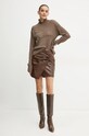 Karl Lagerfeld pulover de lână 246W2000 maro AW24