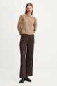 Theory cardigan din casmir O0818705 bej AW24