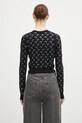 Odzież Marine Serre kardigan Moon Strass Knit Fitted Cardigan WTK011A.RKNI0001 czarny