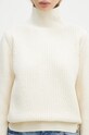 Vlněný svetr Woolrich Canberra Turtleneck béžová CFWWKN0329FRUF0712.UF07