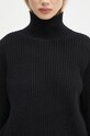Μάλλινο πουλόβερ Woolrich Canberra Turtleneck μαύρο CFWWKN0329FRUF0712.UF07