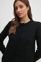 Kardigan s primjesom vune Sisley crna 1176M500N
