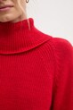 Sisley sweter z domieszką wełny 1276M2022 czerwony