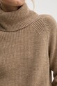 Svetr z vlněné směsi Sisley 1276M2022 béžová