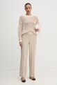 Sisley pulover din amestec de lana 116QM105V bej AW24