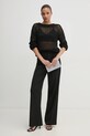 Sisley pulover din amestec de lana 116QM105V negru AW24
