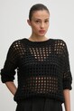 Sisley pulover din amestec de lana negru 116QM105V