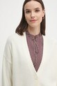 Вовняний кардиган Sisley бежевий 122NM602E