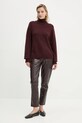 A.L.C. pulover de casmir Teddy 7SWPO01026 burgundia AW24