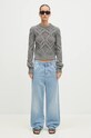 Шерстяной свитер Sportmax Narvel 2422366092600 серый