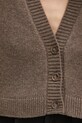 La Mania kardigan wełniany MARI LM.MARI brązowy