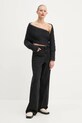 Шерстяной свитер Sunnei RTWWKNW002 чёрный AW24