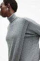 Вовняний светр AllSaints BERN WRAP JUMPER W028KB сірий AW24