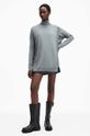 AllSaints sweter wełniany BERN WRAP JUMPER szary W028KB