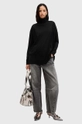 AllSaints maglione in lana BERN WRAP JUMPER W028KB nero