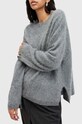AllSaints pulover de casmir REBEL CREW NECK W117KB gri AW24